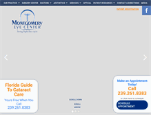 Tablet Screenshot of montgomeryeye.com